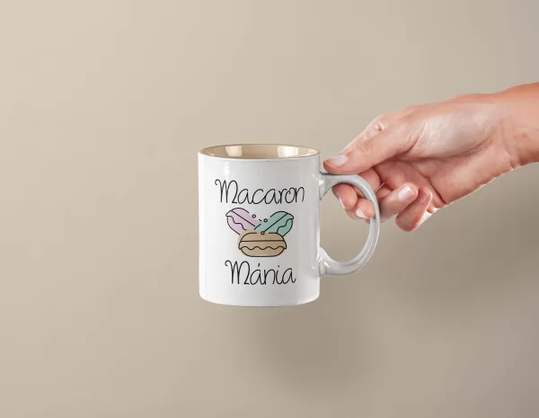 Macaron mánia arculattervezés mockup